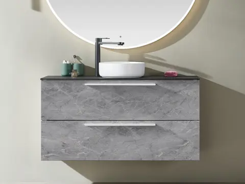 Como 120 SLIM Stone - Gr&#229; Marmor