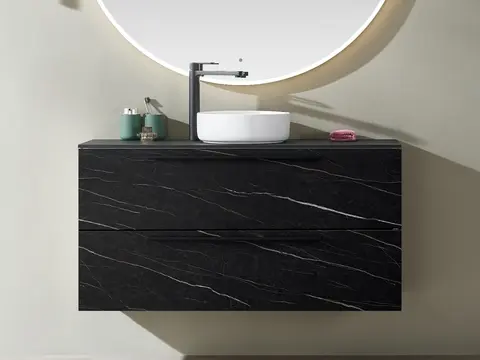 Como 120 SLIM Stone - Sort Marmor