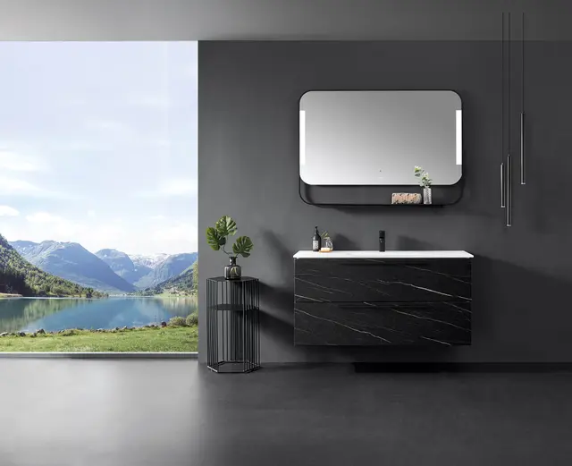 Como 120 Stone - Sort Marmor 