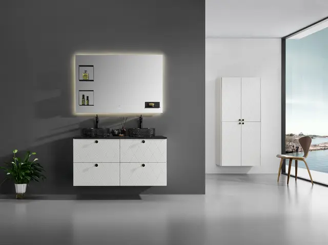 Como 120 Dobbel Deco - Hvit Matt 
