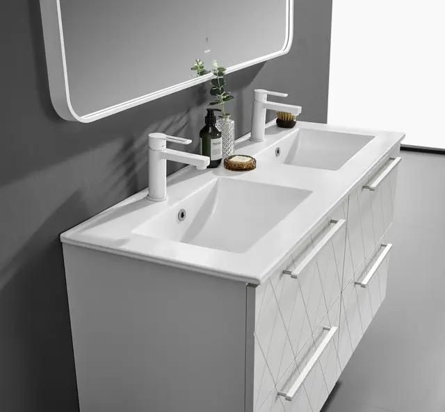 Como 120 Dobbel Deco - Hvit Matt 