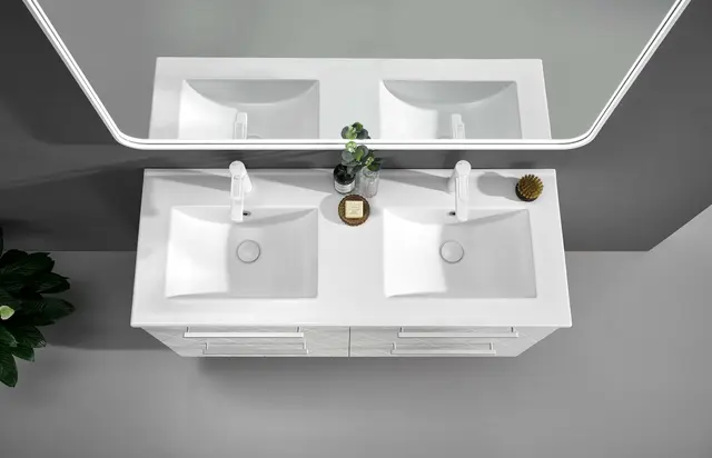Como 120 Dobbel Deco - Hvit Matt 