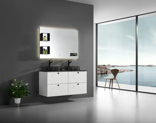 Como 120 Dobbel Deco - Hvit Matt 