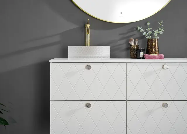 Como 120 Dobbel Deco - Hvit Matt 