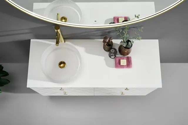 Como 120 Dobbel Deco - Hvit Matt 