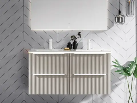 Como 120 Dobbel Exclusive - Beige Sand Matt