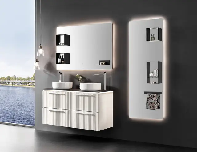Como 120 Dobbel Exclusive - Hvit Matt 