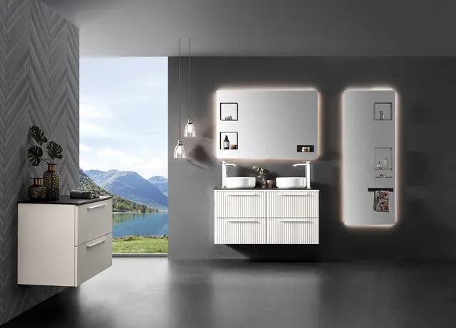 Como 120 Dobbel Exclusive - Hvit Matt 