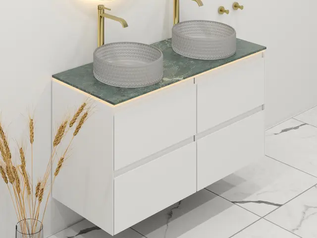 Como 120 Dobbel Lusso - Hvit Matt 