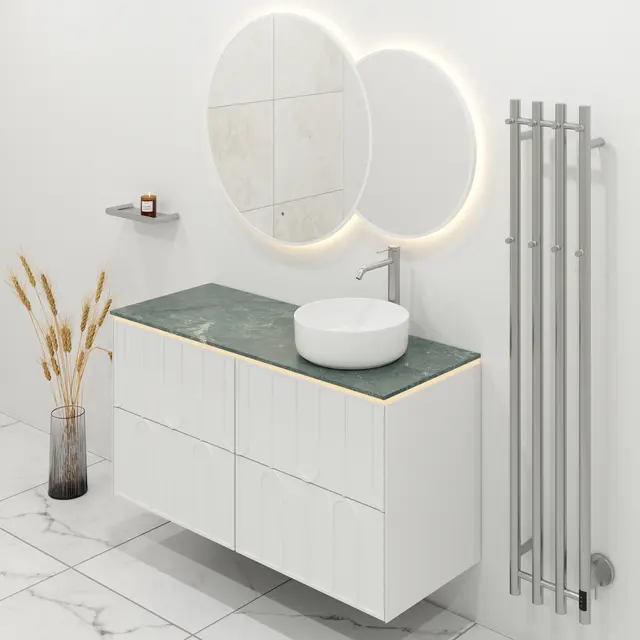 Como 120 Dobbel Nova - Hvit Matt 