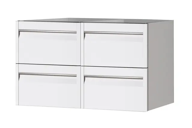 Como 120 Dobbel Standard - Hvit Høyglans 