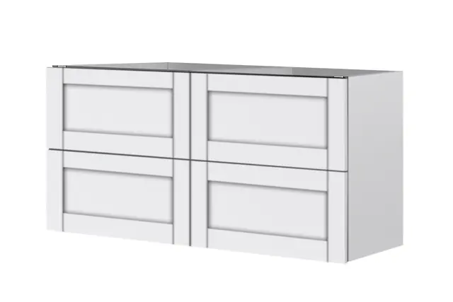 Como 120 Dobbel Standard - Hvit Matt 