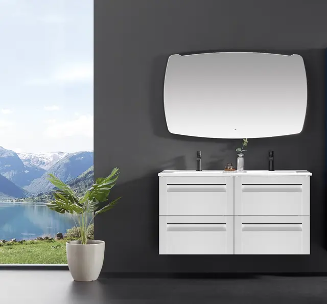 Como 120 Dobbel Standard - Hvit Struktur 
