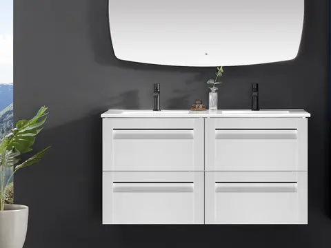 Como 120 Dobbel Standard - Hvit Struktur