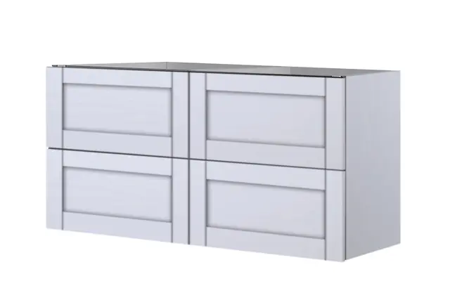 Como 120 Dobbel Standard - Hvit Struktur 