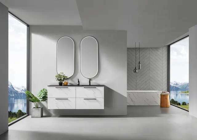 Como 150 Stone - Hvit Marmor 