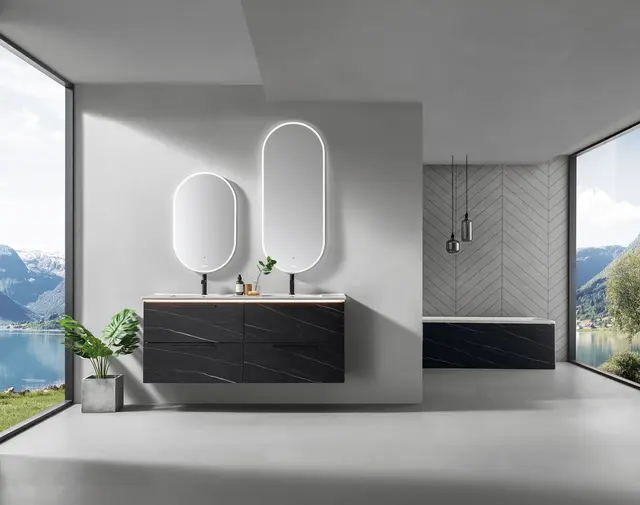 Como 150 Stone - Sort Marmor 