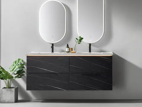 Como 150 Stone - Sort Marmor