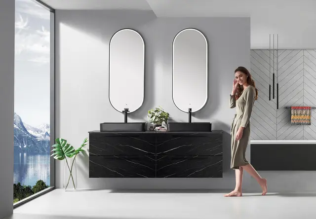 Como 180 Stone - Sort Marmor 