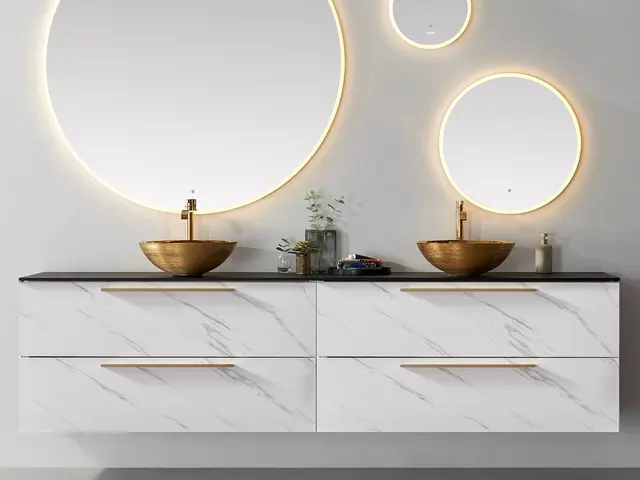 Como 240 Stone - Hvit Marmor 