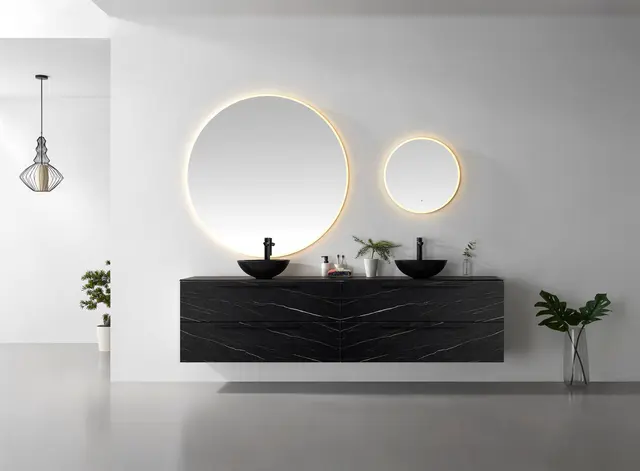 Como 240 Stone - Sort Marmor 