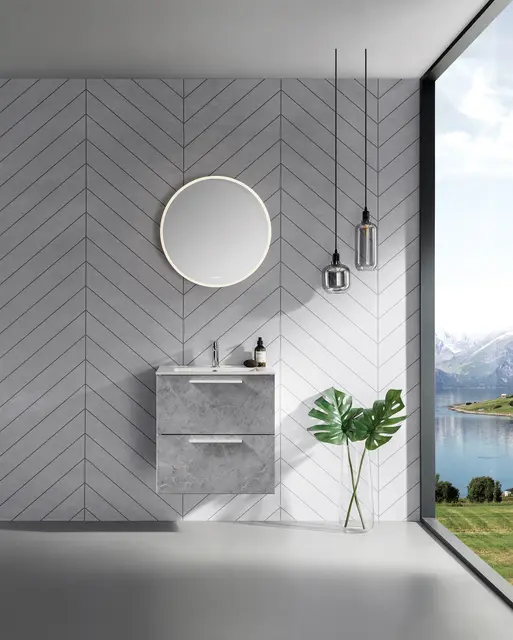 Como 60 SLIM Stone - Grå Marmor 