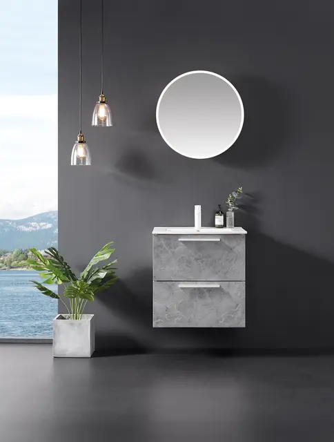 Como 60 SLIM Stone - Grå Marmor 