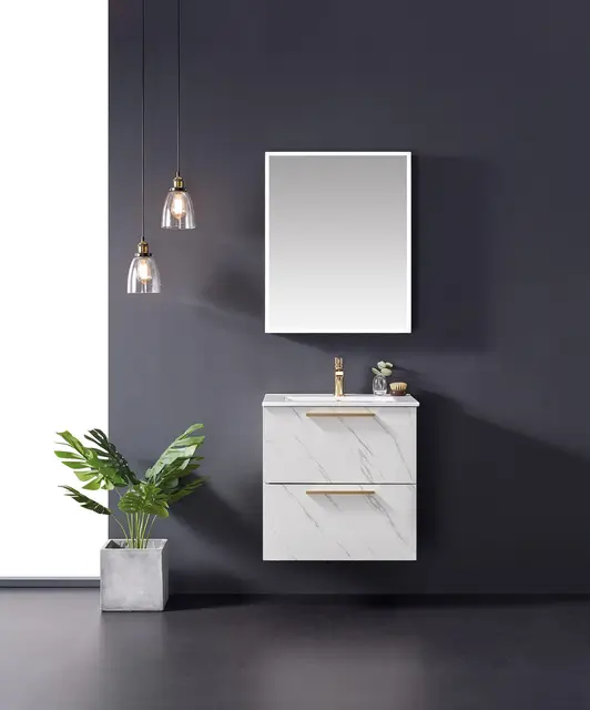 Como 60 SLIM Stone - Hvit Marmor 
