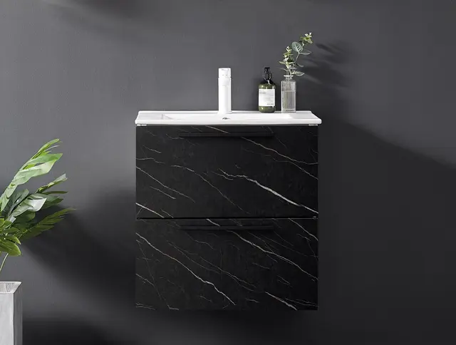 Como 60 SLIM Stone - Sort Marmor 