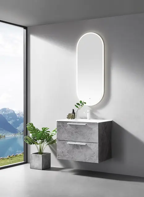 Como 75 Stone - Grå Marmor 