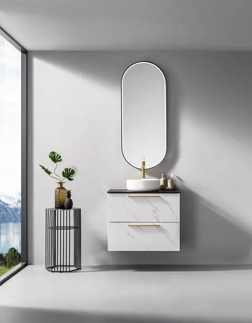 Como 75 Stone - Hvit Marmor 
