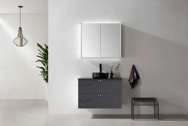 Como 90 SLIM Deco - Koks Grå Matt 