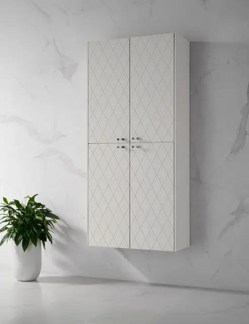 Como Høyskap 2stk Deco - Hvit Matt 