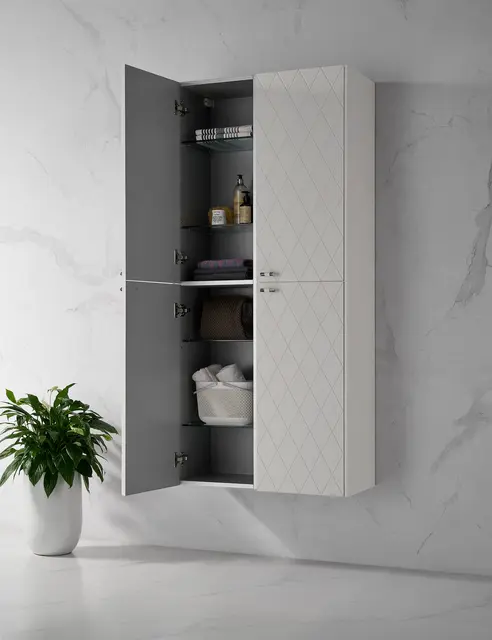 Como Høyskap 2stk Deco - Hvit Matt 