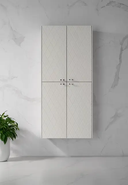 Como Høyskap 2stk Deco - Hvit Matt 