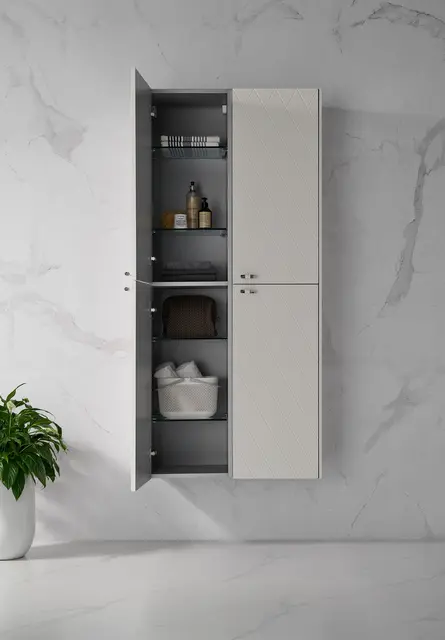 Como Høyskap 2stk Deco - Hvit Matt 