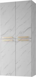 Como H&#248;yskap 2stk Stone - Hvit Marmor