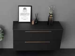 Como 120 - Kommode Como Standard - Sort Matt