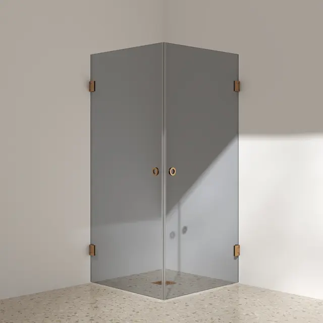 Silvano Dusjhjørne 90x100 - Sotet Sotet Glass - 8 ulike fargervarianter 