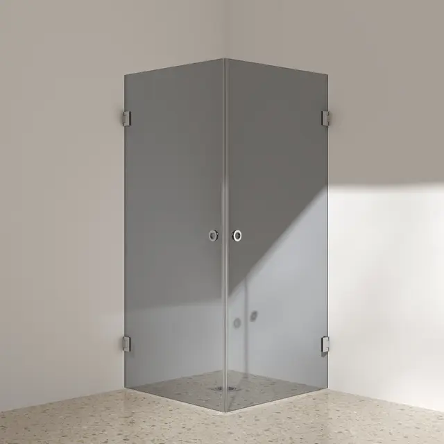 Silvano Dusjhjørne 100x100 - Sotet Sotet Glass - 8 ulike fargervarianter 