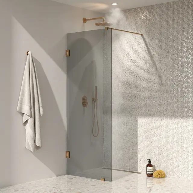 Silvano Fastfelt 90 Kobber Børstet - Sotet Glass 