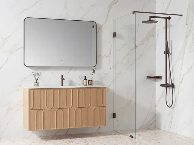 Silvano Fastfelt 80 Bronse Matt - Klart Glass 