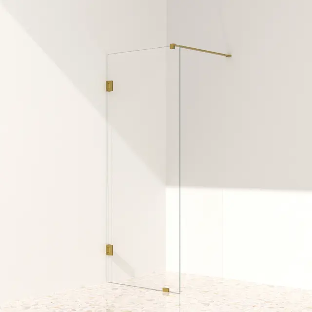 Silvano Fastfelt 80 Gull Børstet - Klart Glass 