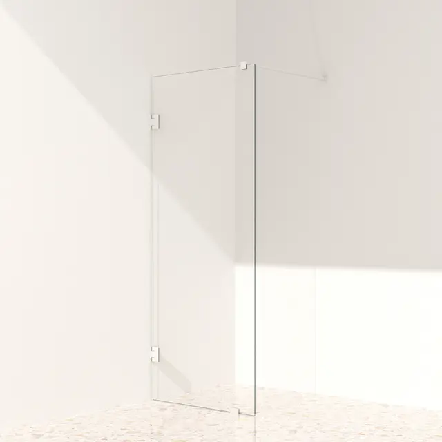 Silvano Fastfelt 80 Hvit Matt - Klart Glass 