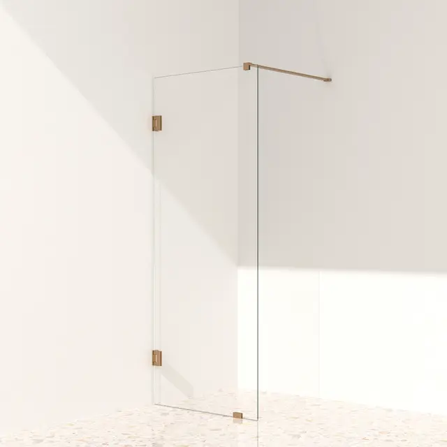 Silvano Fastfelt 90 Kobber Børstet - Klart Glass 