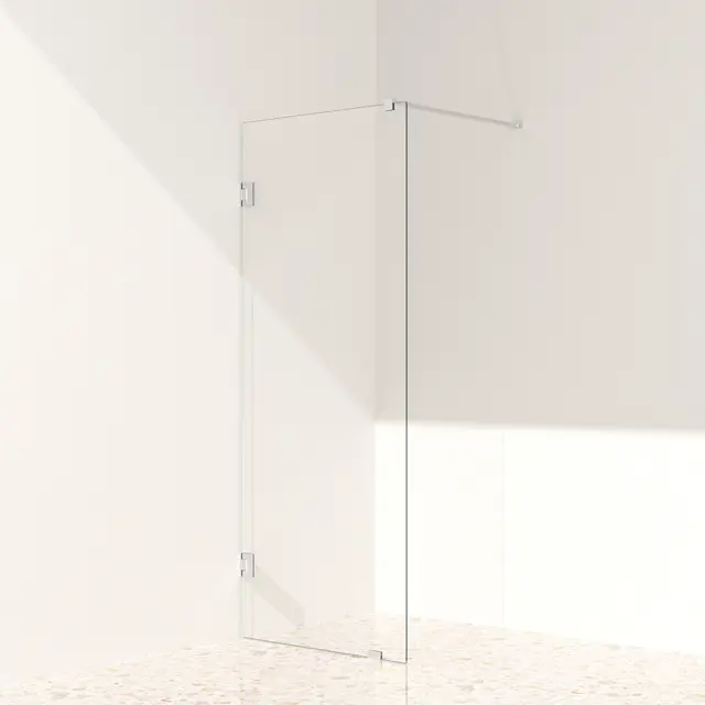 Silvano Fastfelt 80 Krom - Klart Glass 