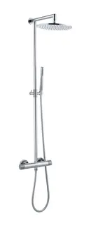 Urbano Takdusj - Polert Stål Komplett takdusj i rustfritt stål
