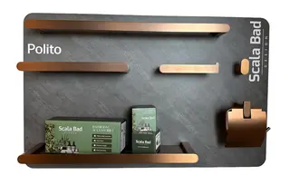 Prøvedisplay Baderomstilbehør L2 Liten Tavle - Grå