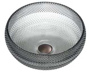 Celino - Sort Transparent Bolleservant i glass