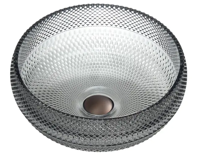 Celino - Sort Transparent Bolleservant i glass 